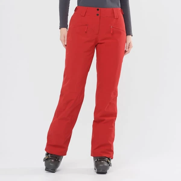 SALOMON EDGE PANT W RED CHILI 22 2 SALOMON EDGE PANT W RED CHILI 22 - Afbeelding 2
