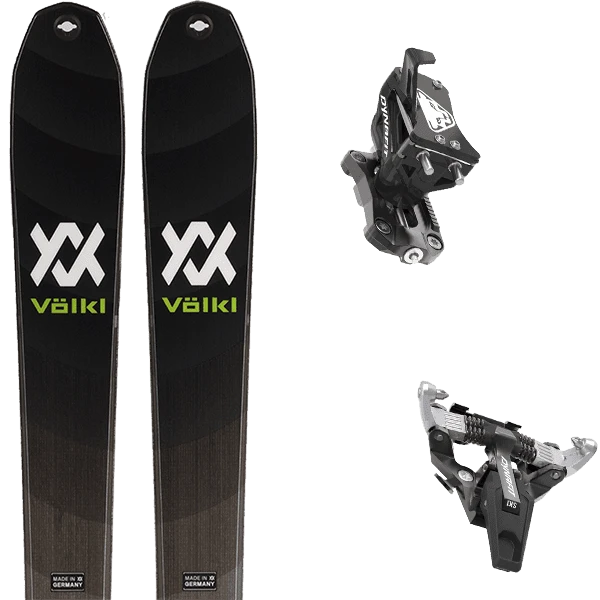 VOLKL RISE 80 BLACK/GREEN + DYNAFIT SPEED TURN BLACK/SILVER 1 VOLKL RISE 80 BLACK/GREEN + DYNAFIT SPEED TURN BLACK/SILVER