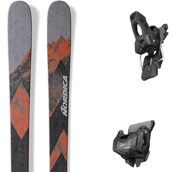 NORDICA ENFORCER 94 GREY RED + TYROLIA ATTACK 11 GW W/O BRAKE A 1 NORDICA ENFORCER 94 GREY RED + TYROLIA ATTACK 11 GW W/O BRAKE A