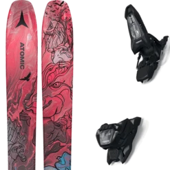 ATOMIC BENT 110 RED METALIC/BLUE + MARKER GRIFFON 13 ID BLACK