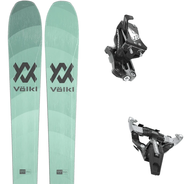 VOLKL RISE 84 TEAL + DYNAFIT SPEED TURN BLACK/SILVER 1 VOLKL RISE 84 TEAL + DYNAFIT SPEED TURN BLACK/SILVER