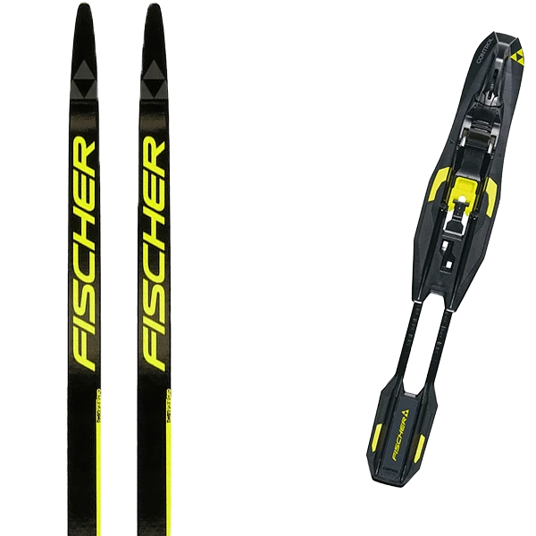 FISCHER TWIN SKIN PRO MEDIUM + FISCHER CONTROL STEP-IN IFP YELLOW 22 1 FISCHER TWIN SKIN PRO MEDIUM + FISCHER CONTROL STEP-IN IFP YELLOW 22