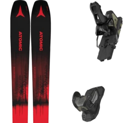 ATOMIC MAVERICK 95 TI RED METALI/BL + ATOMIC WARDEN 13 MNC BLACK/GOLD