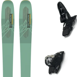 SALOMON N QST 92 GREEN SPRUCE/SOLA + MARKER SQUIRE 11 BLACK