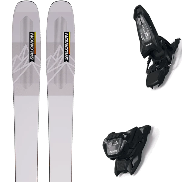 SALOMON N QST 106 EVEN HAZE/ACID G + MARKER GRIFFON 13 ID BLACK 1 SALOMON N QST 106 EVEN HAZE/ACID G + MARKER GRIFFON 13 ID BLACK