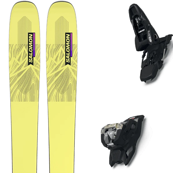 SALOMON N QST STELLA 106 YEL PEAR + MARKER SQUIRE 11 BLACK 1 SALOMON N QST STELLA 106 YEL PEAR + MARKER SQUIRE 11 BLACK