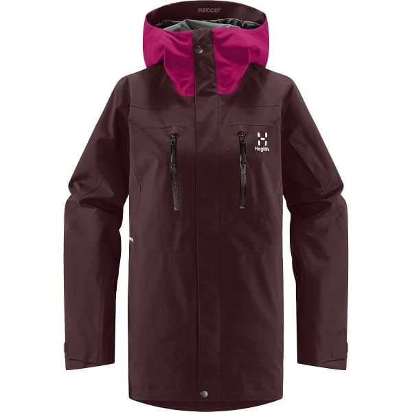 Haglöfs HAGLÖFS ELATION GTX JACKET W BURGUNDY BROWN/DEEP PINK 22 1 Haglöfs HAGLÖFS ELATION GTX JACKET W BURGUNDY BROWN/DEEP PINK 22