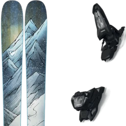 ROSSIGNOL BLACKOPS W 98 + MARKER GRIFFON 13 ID BLACK