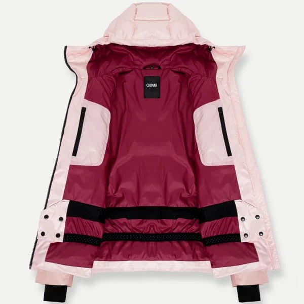 COLMAR LADIES PUFFY SKI DOWN JACKET LIGHT PINK-GARNET 23 3 COLMAR LADIES PUFFY SKI DOWN JACKET LIGHT PINK-GARNET 23 - Afbeelding 3