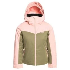 ROXY FREE JET BLOCK GIRL JK DEEP LICHEN GREEN 23