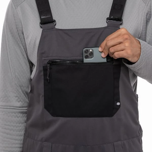 686 MNS HOT LAP INSULATED BIB CHARCOAL CLRBLK 23 3 686 MNS HOT LAP INSULATED BIB CHARCOAL CLRBLK 23 - Afbeelding 3