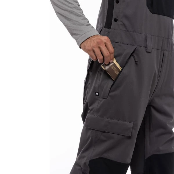 686 MNS HOT LAP INSULATED BIB CHARCOAL CLRBLK 23 4 686 MNS HOT LAP INSULATED BIB CHARCOAL CLRBLK 23 - Afbeelding 4