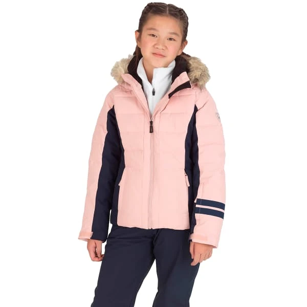 ROSSIGNOL GIRL POLYDOWN JKT BLACK PINK 23 1 ROSSIGNOL GIRL POLYDOWN JKT BLACK PINK 23