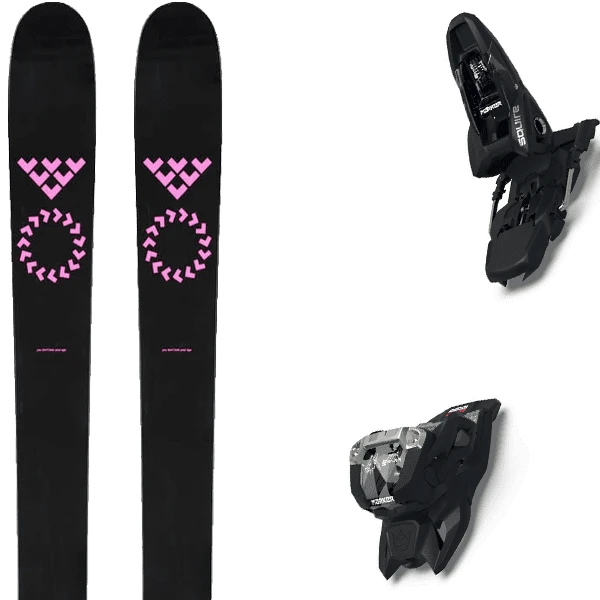 BLACK CROWS CORVUS FIFTEEN + MARKER SQUIRE 11 BLACK 1 BLACK CROWS CORVUS FIFTEEN + MARKER SQUIRE 11 BLACK