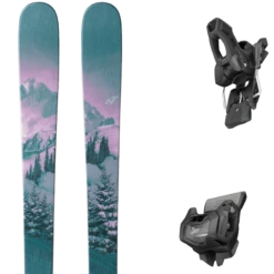 NORDICA SANTA ANA 88 PINK/GREEN METALLIGUE + TYROLIA ATTACK 11 GW W/O BRAKE A