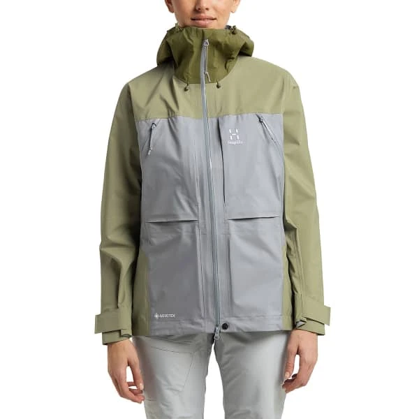 Haglöfs HAGLÖFS VASSI TOURING GTX JACKET W CONCRETE/THYME GREEN 23 3 Haglöfs HAGLÖFS VASSI TOURING GTX JACKET W CONCRETE/THYME GREEN 23 - Afbeelding 3