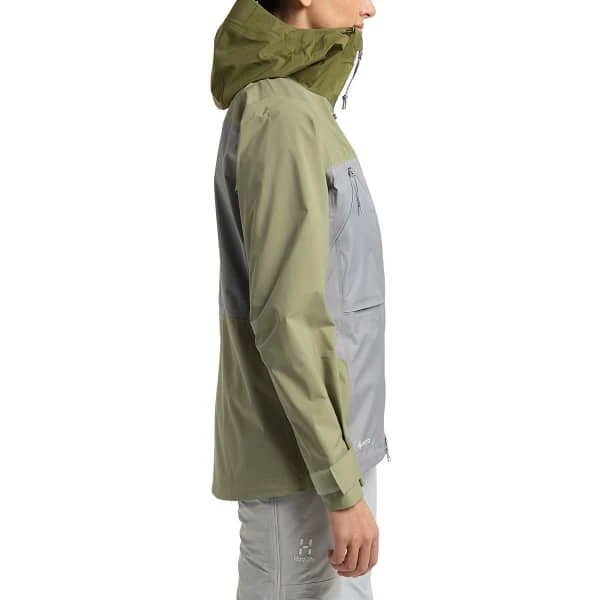 Haglöfs HAGLÖFS VASSI TOURING GTX JACKET W CONCRETE/THYME GREEN 23 4 Haglöfs HAGLÖFS VASSI TOURING GTX JACKET W CONCRETE/THYME GREEN 23 - Afbeelding 4