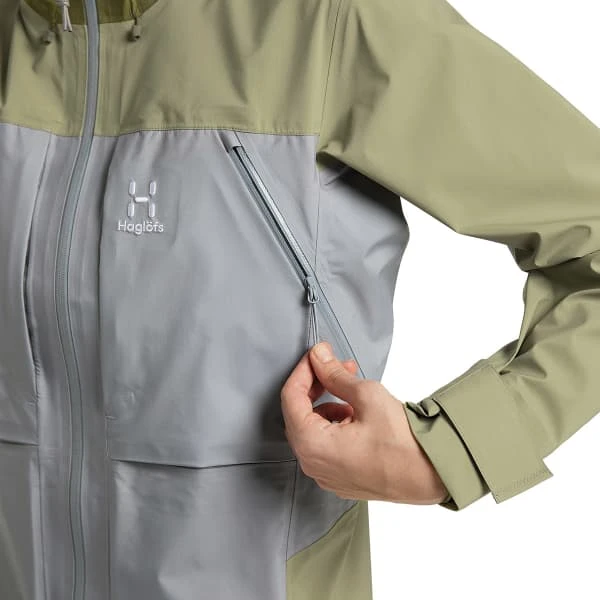 Haglöfs HAGLÖFS VASSI TOURING GTX JACKET W CONCRETE/THYME GREEN 23 5 Haglöfs HAGLÖFS VASSI TOURING GTX JACKET W CONCRETE/THYME GREEN 23 - Afbeelding 5