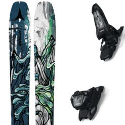 ATOMIC BENT 100 BLUE/GREY + MARKER GRIFFON 13 ID BLACK