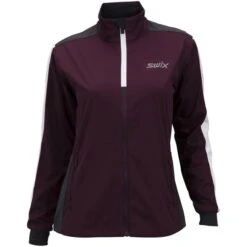 SWIX CROSS JACKET WOMEN DARK AUBERGINE 22