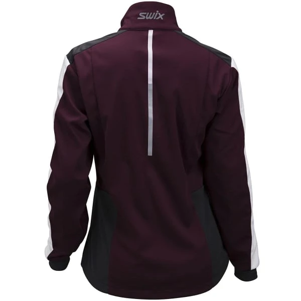 SWIX CROSS JACKET WOMEN DARK AUBERGINE 22 2 SWIX CROSS JACKET WOMEN DARK AUBERGINE 22 - Afbeelding 2