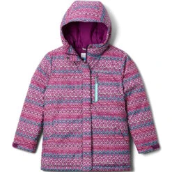 COLUMBIA ALPINE FREE FALL II JACKET JR PLUM, DIAMOND 21