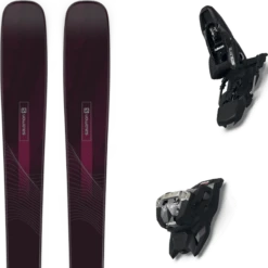 SALOMON STANCE W 84 BLACK/BORDEAU + MARKER SQUIRE 11 BLACK