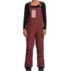 ROXY RIDEOUT BIB SNPT W OXBLOOD RED 22
